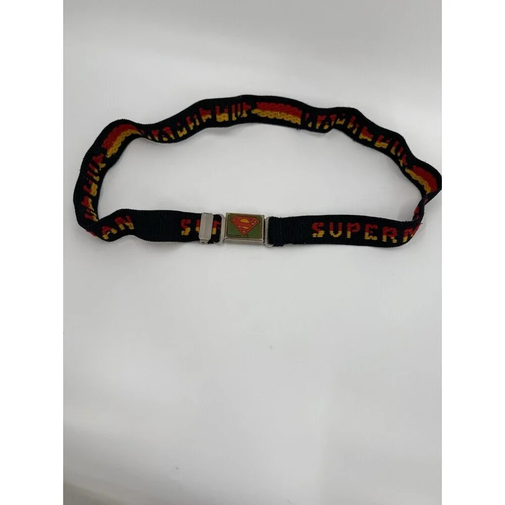 Vintage Superman DC Comics Belt and Magnet Buckle Kids Comic Belt Adjustable